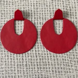 Kendra Scott Matte Red Earrings
